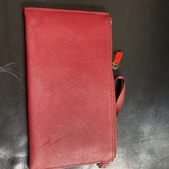 Michael Michael Kors Bags Mk Burgundy Wristlet - Picture 3 of 3